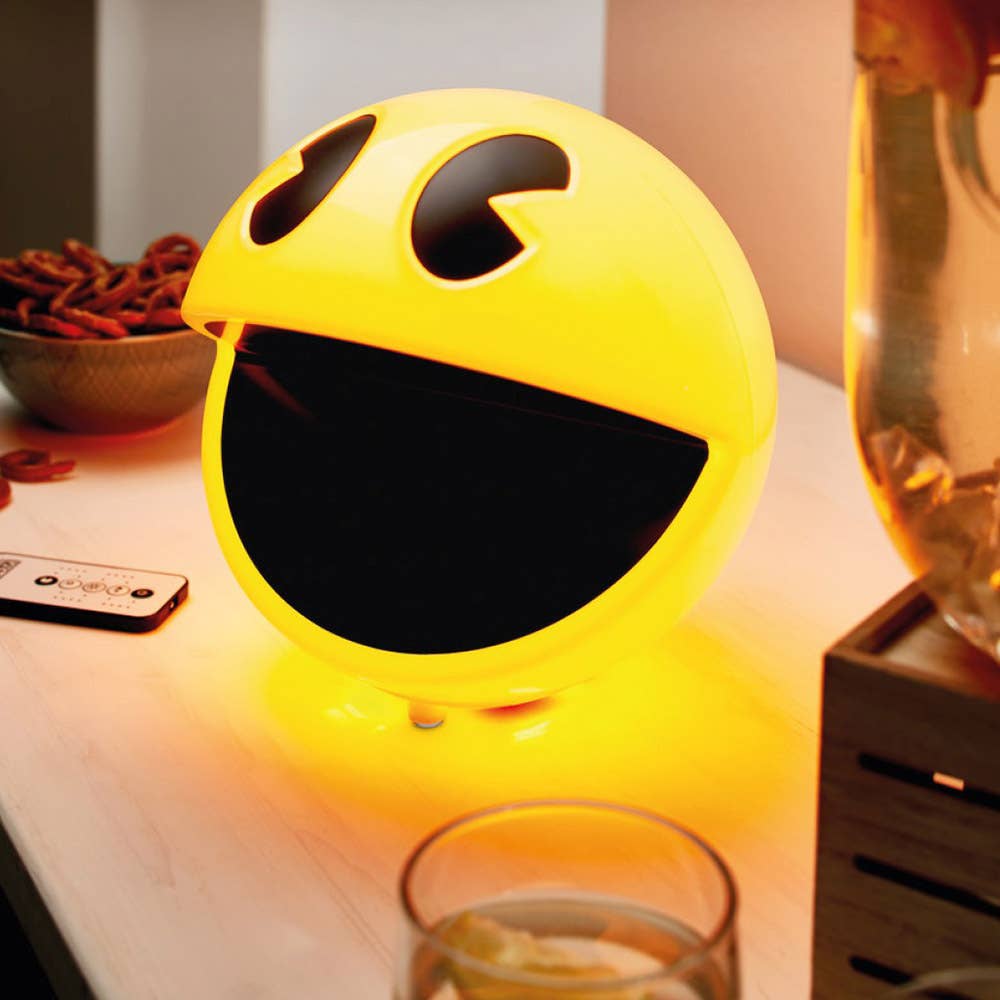 Pac-Man LED Neon Light - USB Powered with Remote Control & Arcade Sounds | Official