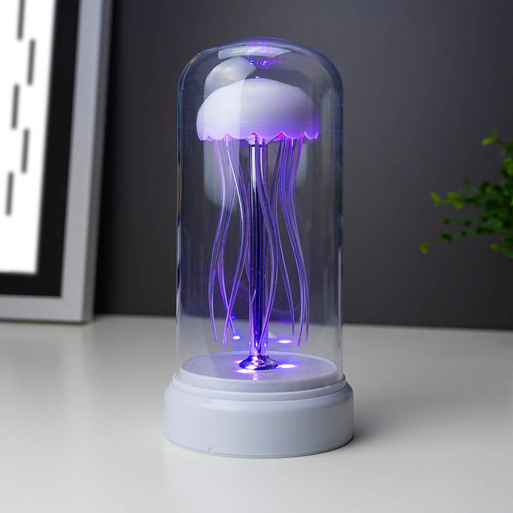 Jellyfish Lamp - Colour Changing LED Mood Light with Rotating Jellyfish