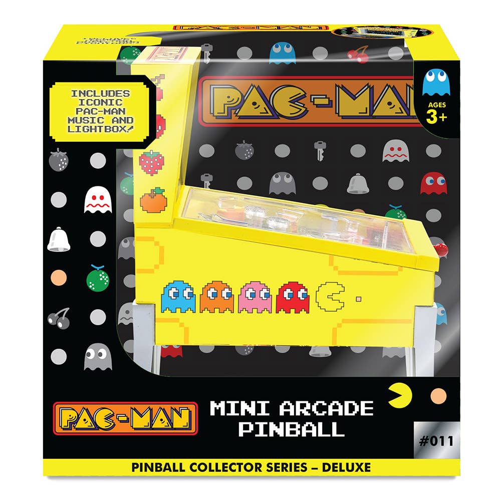 Pac-Man Mini Pinball Machine - Retro Arcade Desktop Game | Official Merchandise