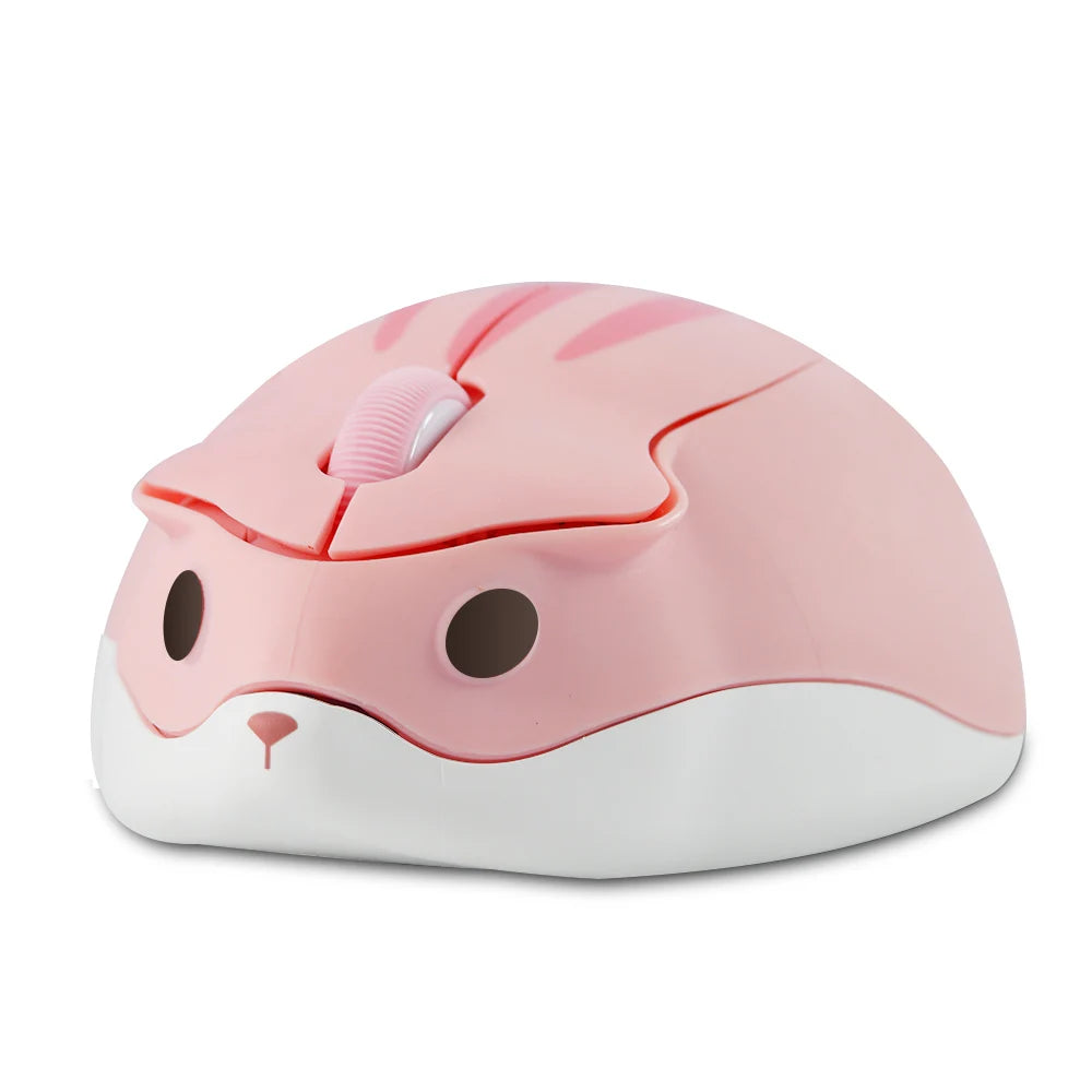 Cute Hamster Wireless Mouse - 2.4G Ergonomic Mini Mouse for PC & Laptop