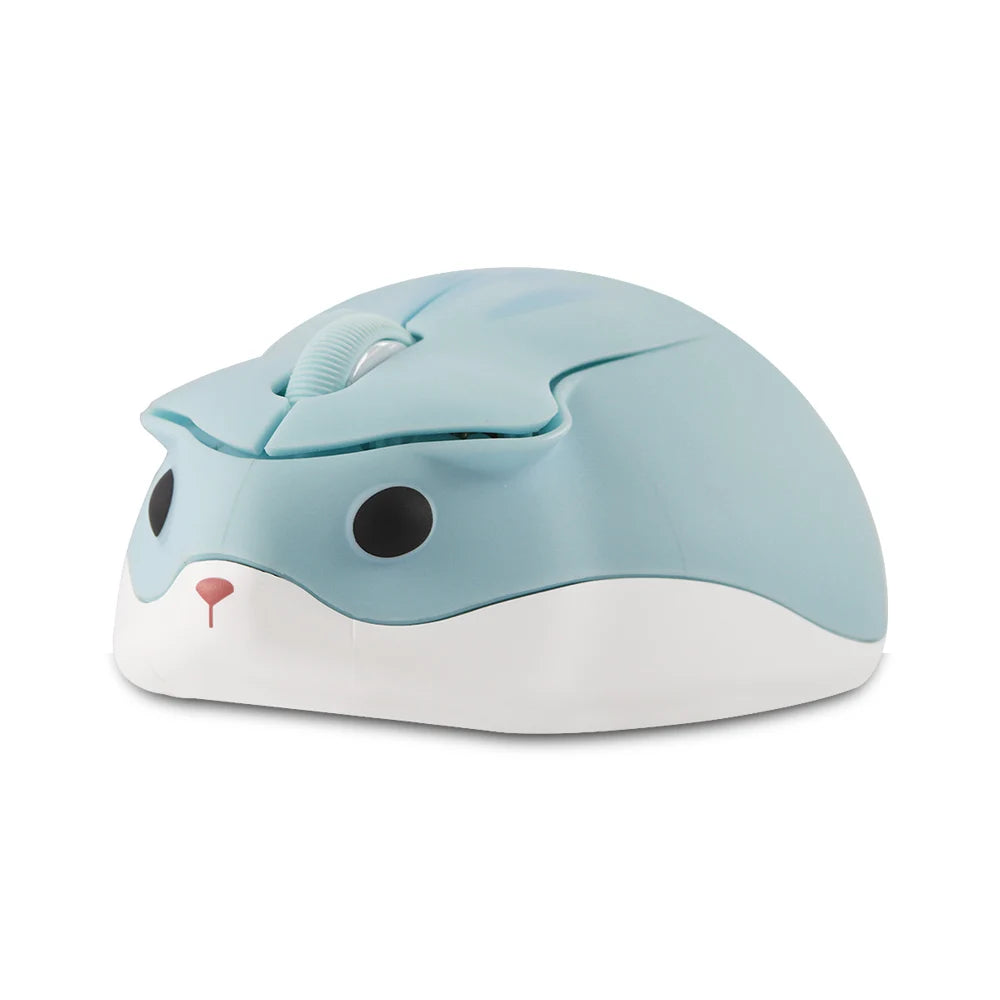 Cute Hamster Wireless Mouse - 2.4G Ergonomic Mini Mouse for PC & Laptop