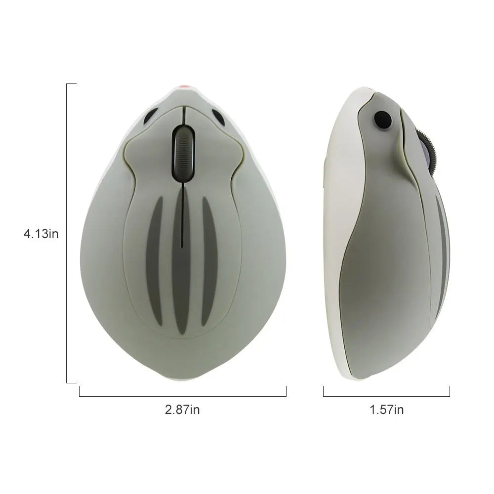 Cute Hamster Wireless Mouse - 2.4G Ergonomic Mini Mouse for PC & Laptop