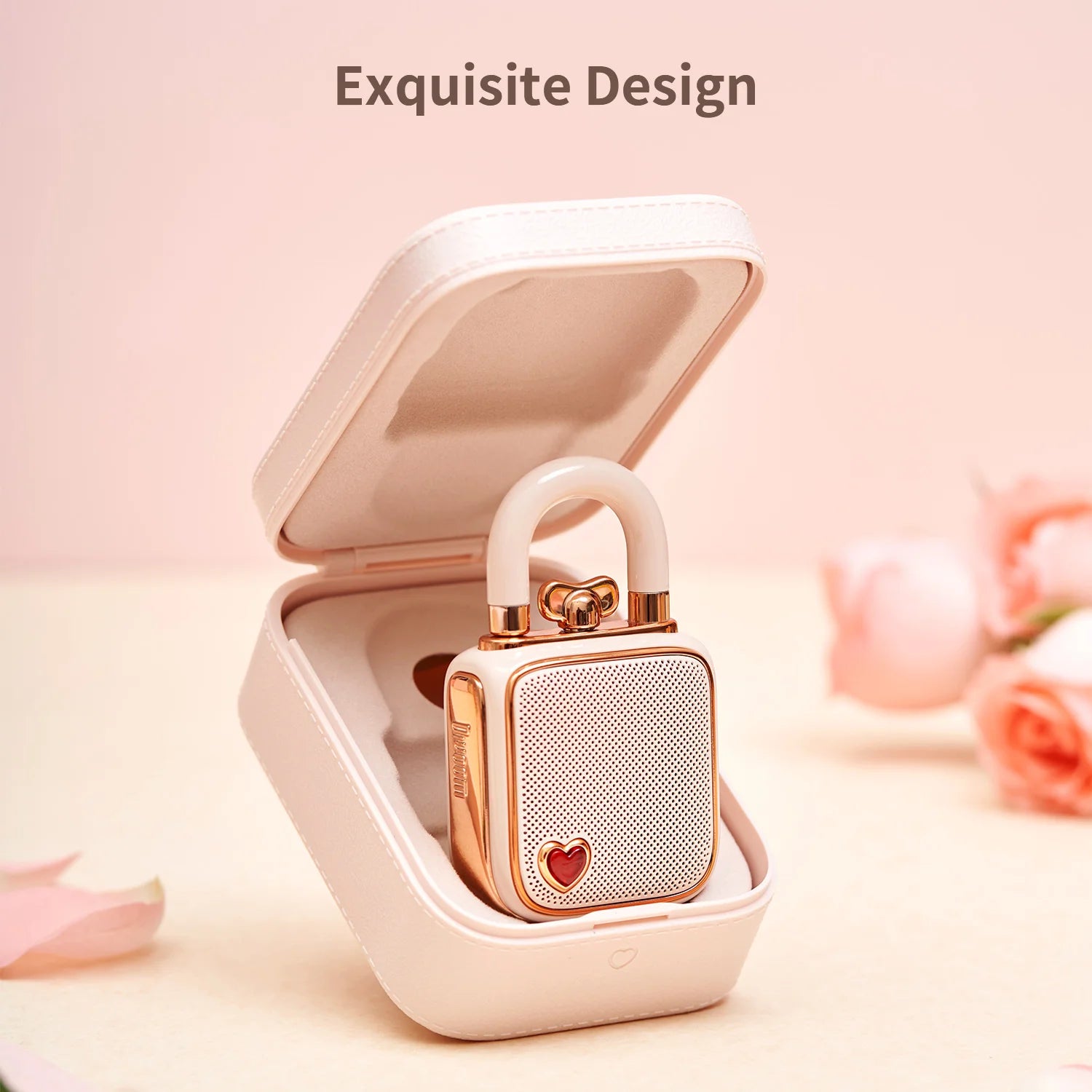 Divoom LoveLock Mini Bluetooth Speaker - Cute Portable Wireless Speaker with 5W Sound