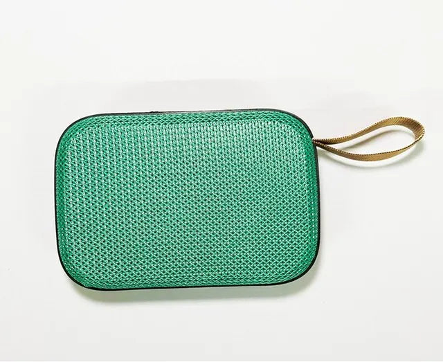 Portable Bluetooth Speaker - Wireless Fabric Soundbar with FM Radio