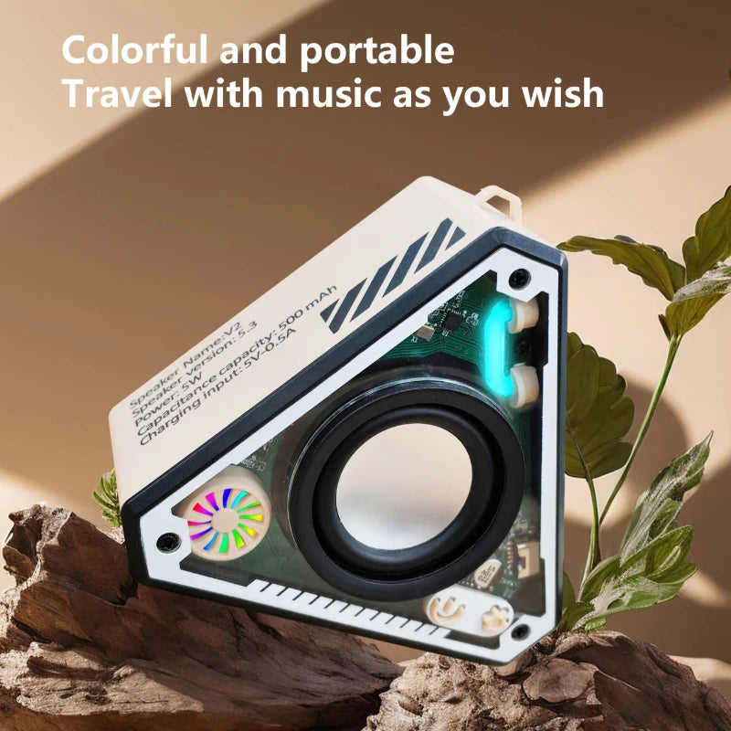 Mini Portable Bluetooth Speaker - Wireless Subwoofer for Outdoor, Travel, Desk & Home - USB Rechargeable