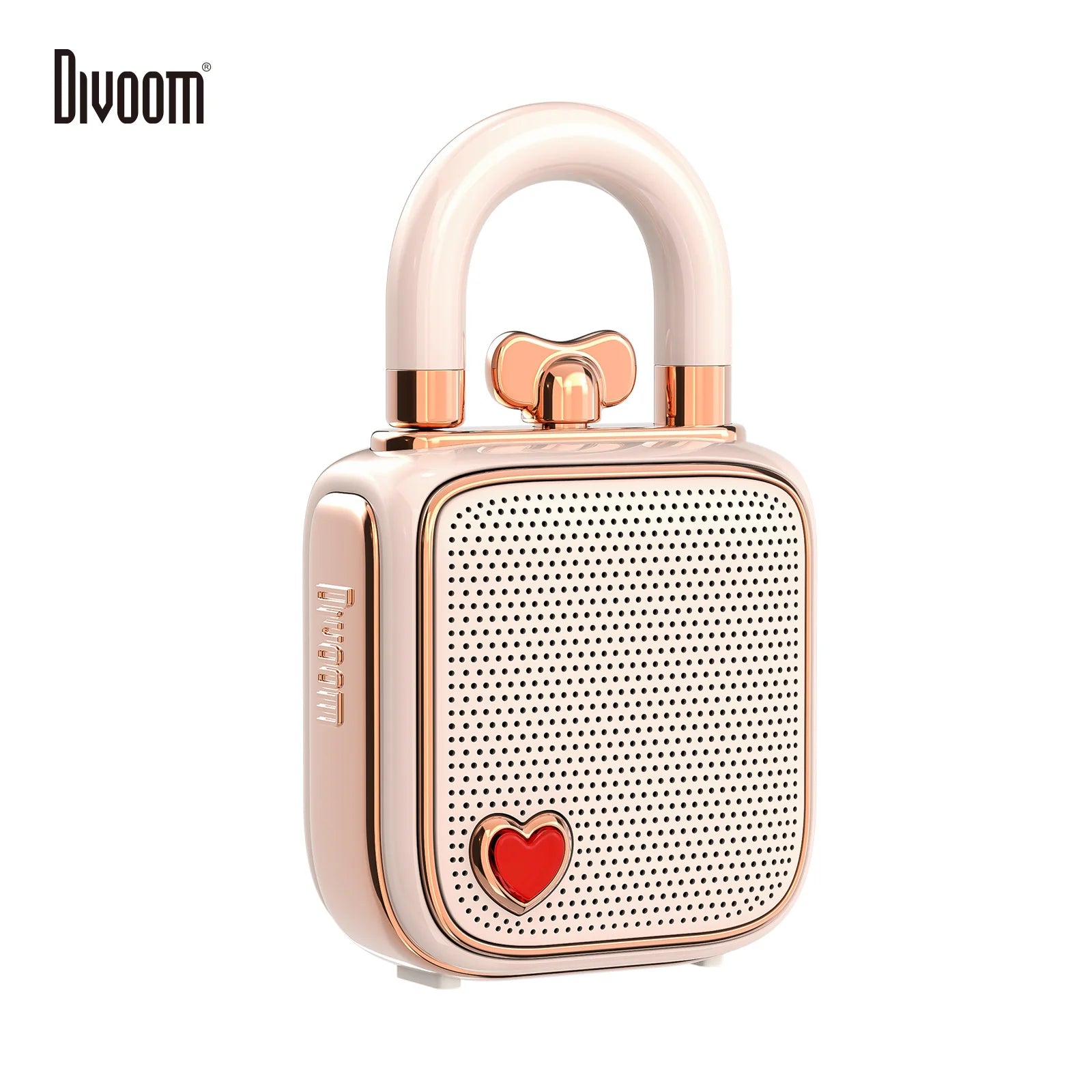 Divoom LoveLock Mini Bluetooth Speaker - Cute Portable Wireless Speaker with 5W Sound
