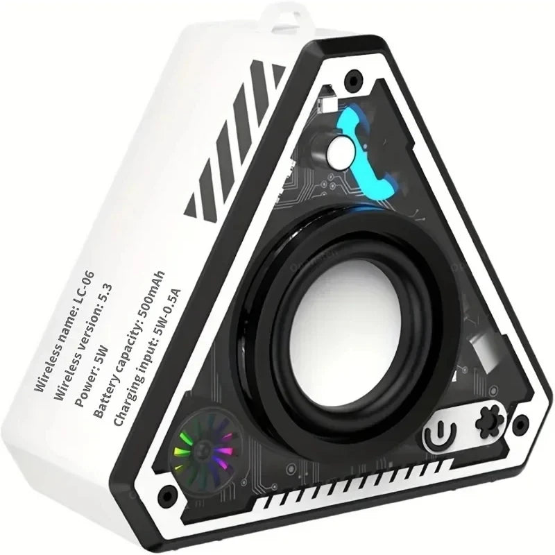 Mini Portable Bluetooth Speaker - Wireless Subwoofer for Outdoor, Travel, Desk & Home - USB Rechargeable