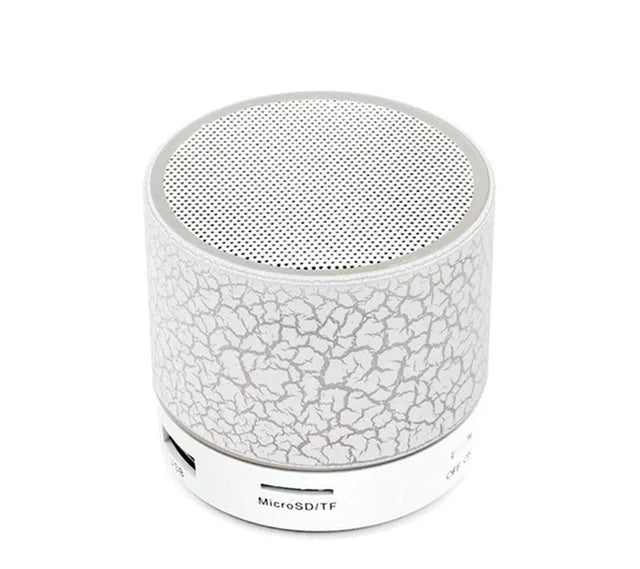 Mini Bluetooth Speaker with LED Lights - Portable Wireless Speaker with TF Card