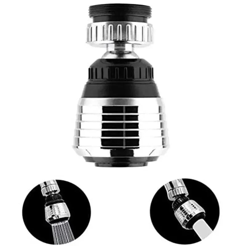 360° Rotating Faucet Extender - Water Saving Kitchen & Bathroom Tap Aerator