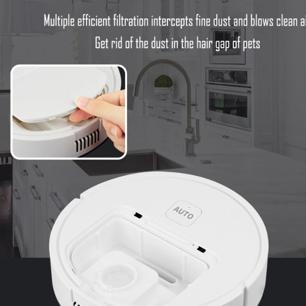 3-in-1 Robot Vacuum Cleaner MINI USB Rechargeable Smart Navigation
