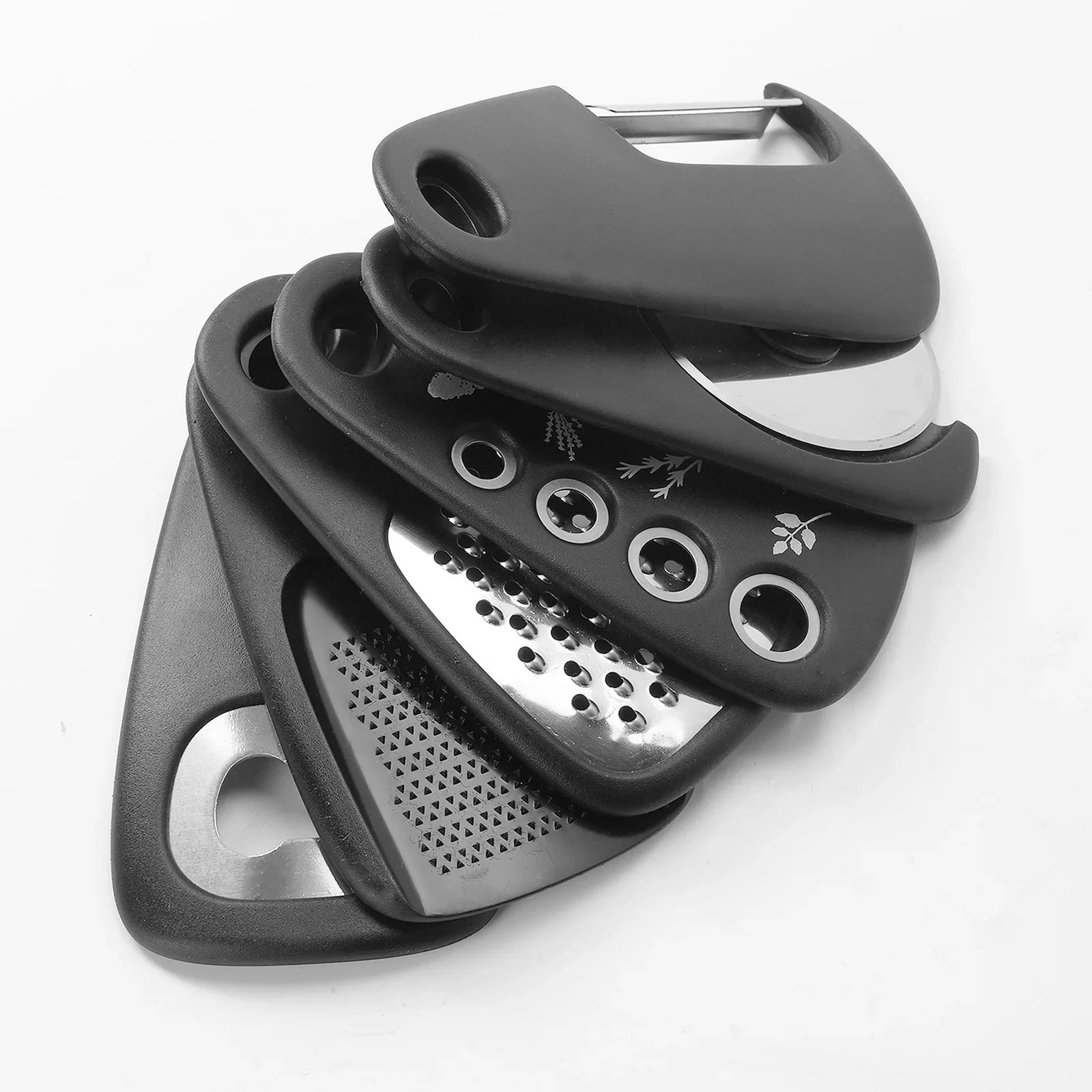 6-in-1 Stainless Steel Kitchen Tool Set - Peeler, Pizza Cutter, Can Opener & More