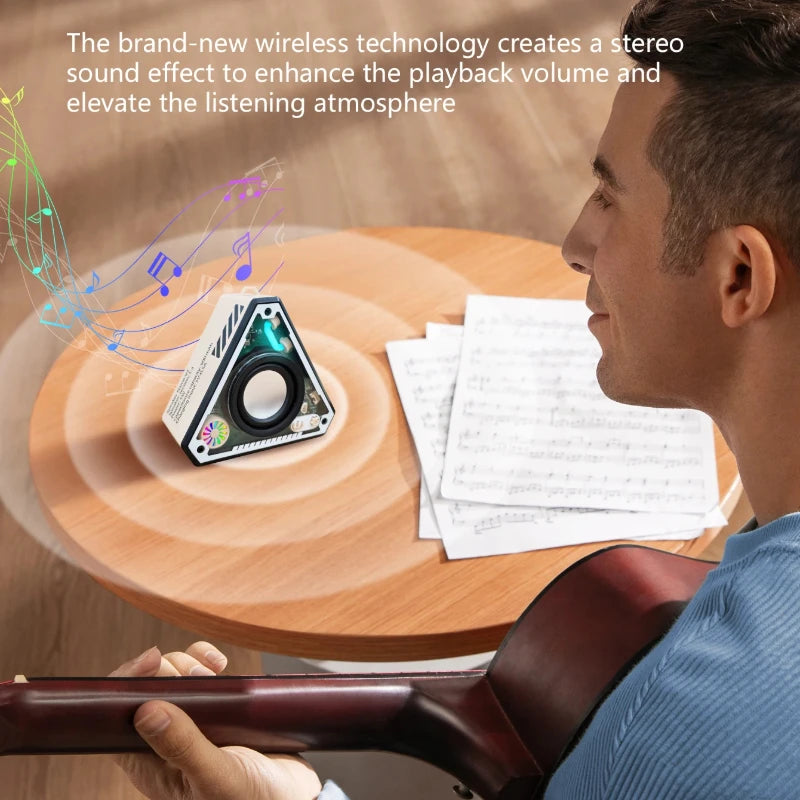 Mini Portable Bluetooth Speaker - Wireless Subwoofer for Outdoor, Travel, Desk & Home - USB Rechargeable