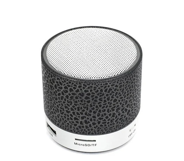 Mini Bluetooth Speaker with LED Lights - Portable Wireless Speaker with TF Card
