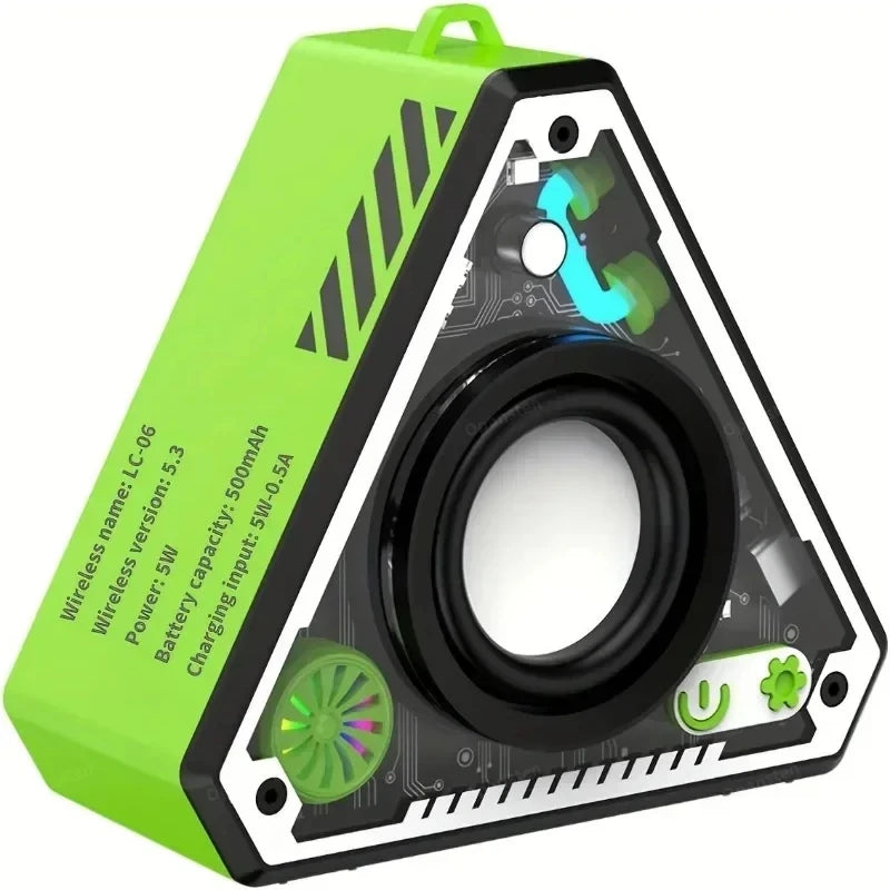 Mini Portable Bluetooth Speaker - Wireless Subwoofer for Outdoor, Travel, Desk & Home - USB Rechargeable