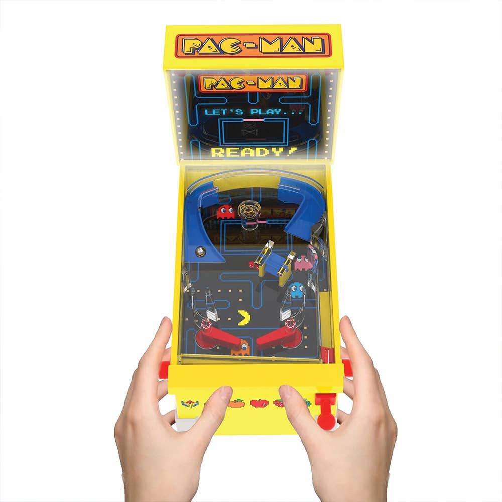 Pac-Man Mini Pinball Machine - Retro Arcade Desktop Game | Official Merchandise