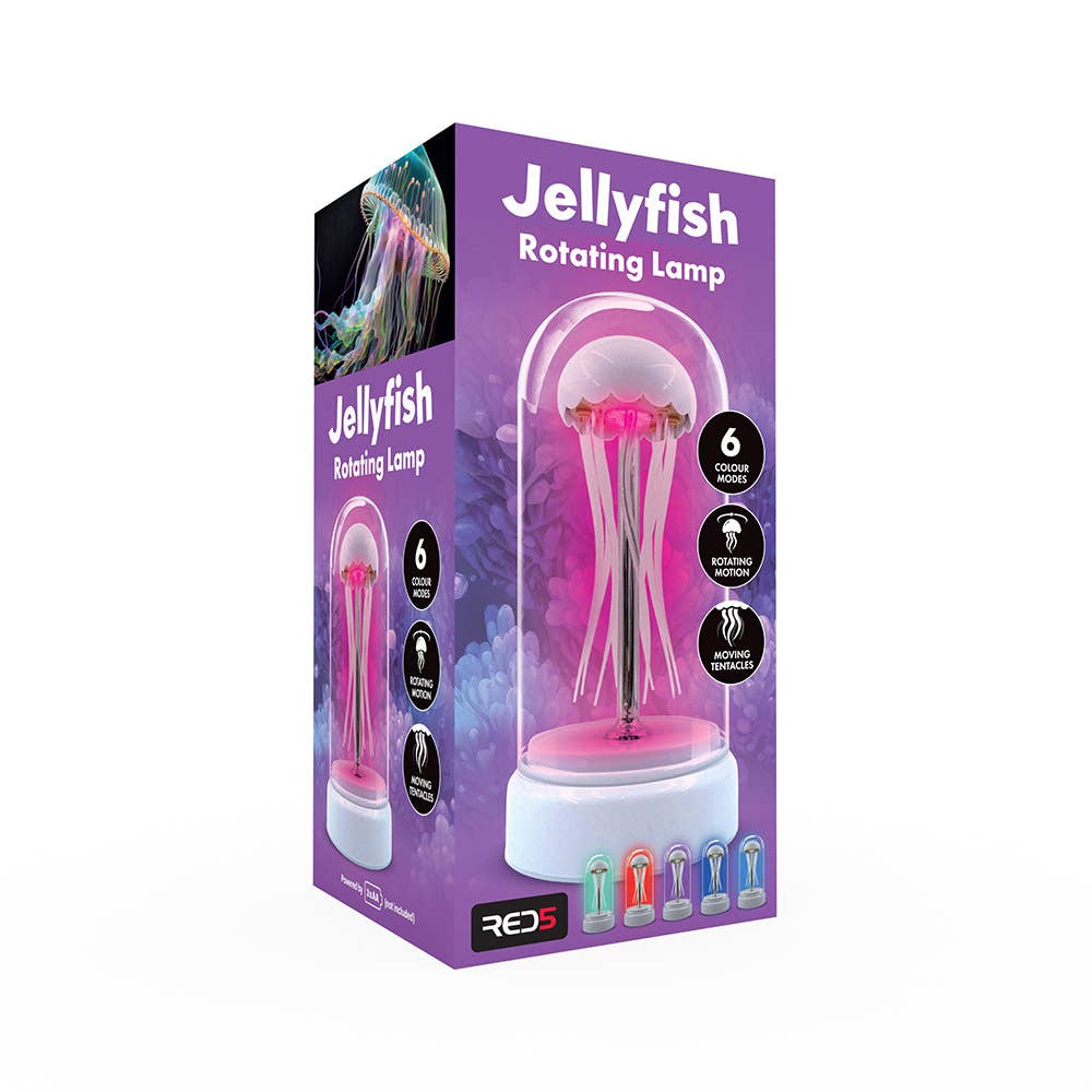 Jellyfish Lamp - Colour Changing LED Mood Light with Rotating Jellyfish
